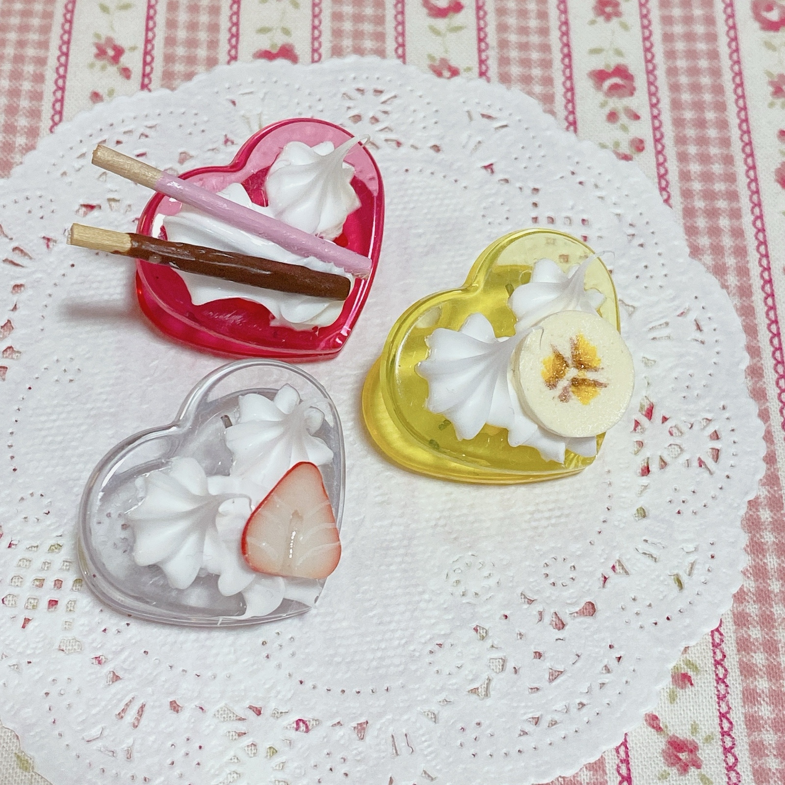 ハンドメイド スイーツデコスプーン＆フォーククリップマグネット 茶色く