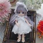 キャミワンピセット（ホワイト） 1/12ドールサイズ