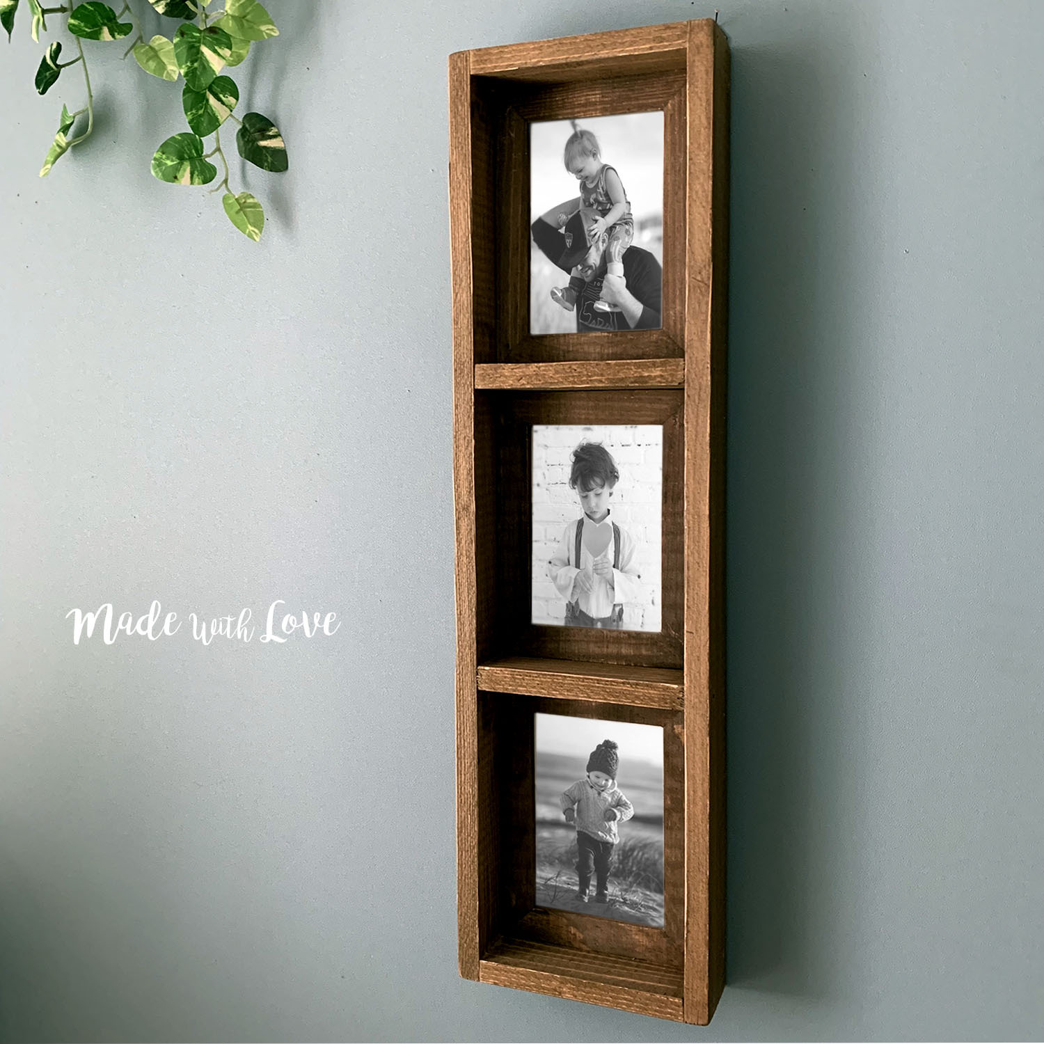 アンティーク　古い木製黒板　インテリア 95cm【アンティーク風木製黒板】Walnut/カフェ - Made With Love