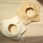 OHOSHISAMA bib “スノーカットドビー”  スタイ　ベビースタイ　bib 星形スタイ　360度スタイ　出産祝い　出産ギフト　韓国生地　まんまるスタイ　ビブ　ベビービブ　soua.
