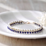 ラピスラズリのsparkling bracelet