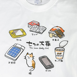七つの大罪【ホワイト】ekot Tシャツ <イラスト：タカ（笹川ラメ子）>