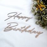 木製レターバナー Happy Birthday | type A  