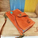 ＜e-m-i-e-m-i 様用＞茶色オイルレザー＊手帳型スマホケース＊牛革