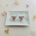 紫陽花色のイヤリング・ピアス