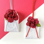 （バラ）元巫女が作る花のお守り袋