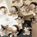 2023A/W限定BLACK ver.moon×star asymmetry bijou pierce