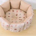 再販♪［完成品］すっぽりペットベッドＭサイズ【ＹＵＷＡマカロンココア】