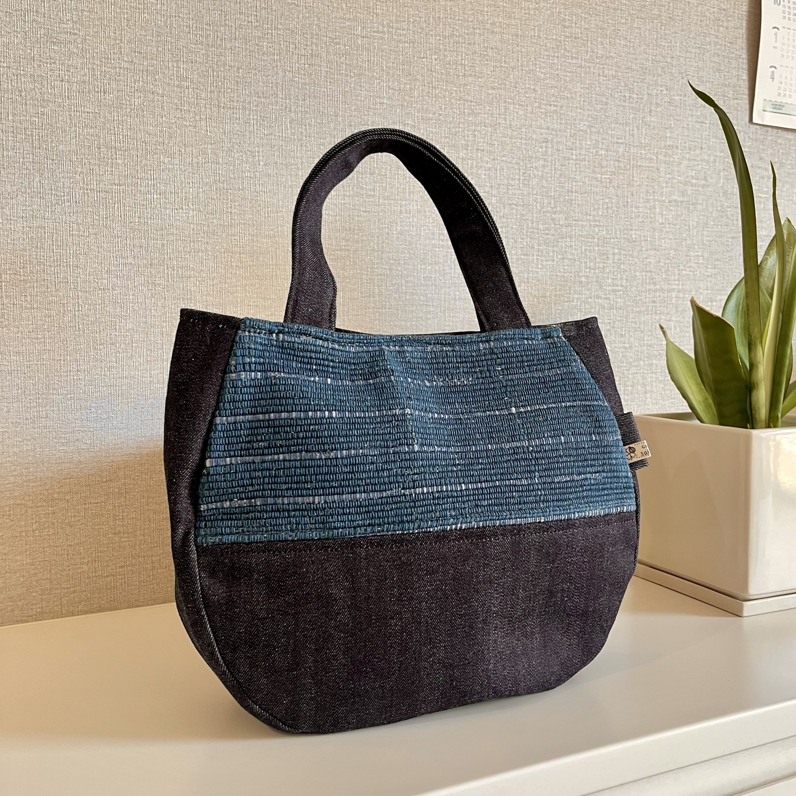 さき織　テーブルセンター6枚セット　ハンドメイド さき織 テーブルセンター6枚セット ハンドメイド