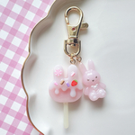 〘うさぎ〙ロリポップキャンディ🐰🍭キーホルダー