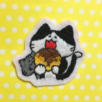 パンと猫とのワッペン