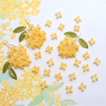 オリジナル新色★8mm キンモクセイ　お花のパーツ　ハニーイエロー