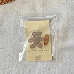 パンを持つくまちゃんクリップ