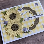 【誕生日カード】ひまわりリース