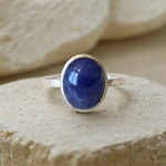 SALE＊古代スタイル＊天然タンザナイト　指輪＊7号　SV