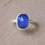 SALE＊ 古代スタイル＊天然タンザナイト　指輪＊7号　SV