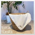 ヘリンボーン柄キルティングカフェマット//リバーシブル//防水