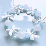 天然石 *bague amulette* 💚 天山翡翠 水色翡翠 クリスタルクォーツ ブレスレット 