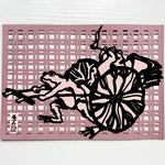 切り絵”和好み”【春・かえるの蓮車】