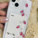 ゆらゆら　いちごのiPhoneケース　苺　イチゴ