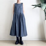 ノースリーブワンピース　* oxford denim *