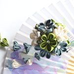 つまみ細工のコーム