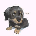 わんこの似顔絵 イラストオーダー【デジタル配布】 犬
