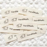 布タグ　タグ　プリントタグ　ハンドメイド　ひつじ　10枚セット　T-427