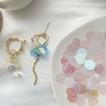 【約70枚】トップホールスパンコール10mm●オーロラクリア2.5g