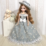 【送料無料】リカちゃん♡ドレス♡花柄ブルー