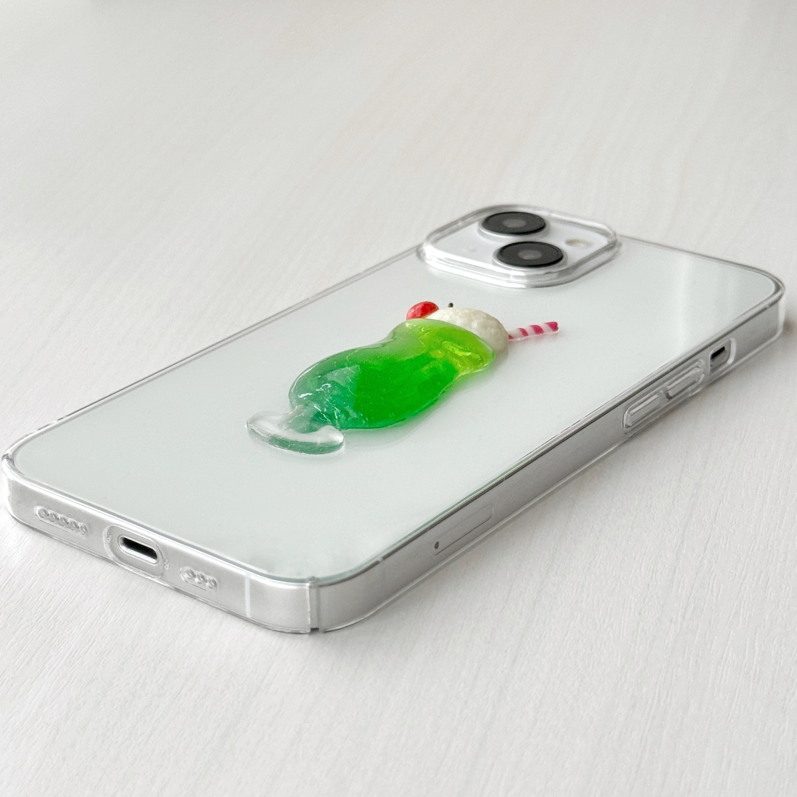 全機種対応】クリームソーダ iPhoneケース Android対応 フェイク