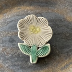 陶器のお花ブローチ（大）