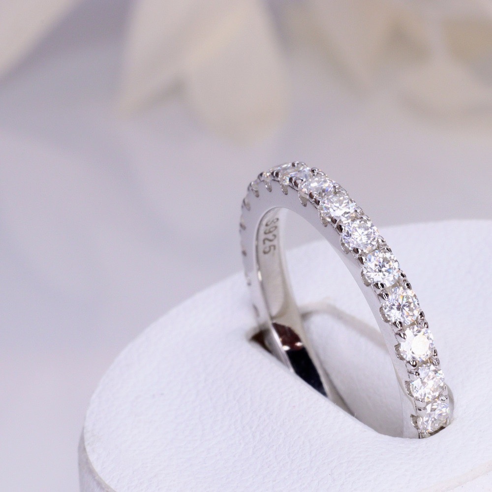 モアサナイト モアッサナイト フルエタニティリング 2mm/石