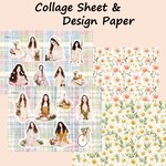 コラージュシート『Cottagecore Girl』