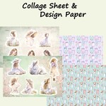 コラージュシート『Cottagecore Girl』