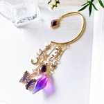 月蜜蝶の耳飾り[Amethyst purple]