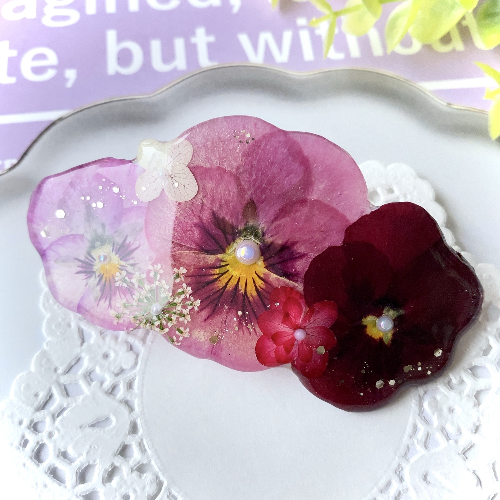 ゆみ様ご確認ページ★押し花ヘアクリップ ゆみ様ご確認ページ☆押し花ヘアクリップ ゆみ様ご確認ページ