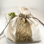 インド刺繍リボン🎀ポーチno.028