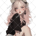 オリジナル人物ステッカー
