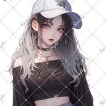 オリジナル人物ステッカー