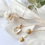 天然石 シトリン シュガーローフカット ネックレス ペンダント silver925 天然石アクセサリー 11月誕生石