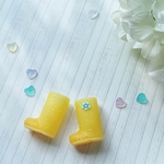 レインブーツ💛ポップマートブライスサイズ（黄色）