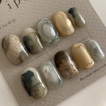 grayちぐはぐニュアンスネイル 【Lサイズ】