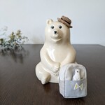 リュック3点セット(ちょうちょ)ぬいぐるみ&麦わら帽子*しろくま貯金箱のお着替えに