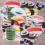 フレークシール☆お寿司