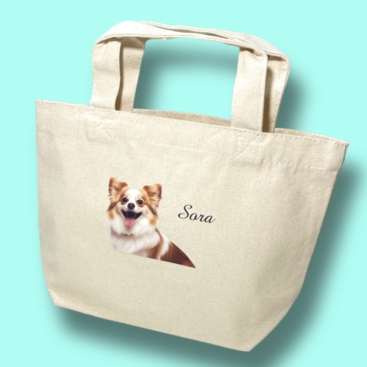 ◎ハンドメイド◎大きめオーダートートバッグ▶もちとん様 トートバッグ横型の評価 MochiPeach 桃豆こまもち様 - 昇華転写.com