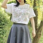 アートを着るＴシャツ　フランネルフラワー