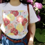 アートを着るＴシャツ　ガーベラ