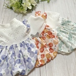 犬服『キャンディみたいな🍬まぁるいお花　バルーンワンピース』夏　UVカット　冷感　レースニット
