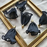 再販ラスト【数量限定品】fabric tassel frill #longBK